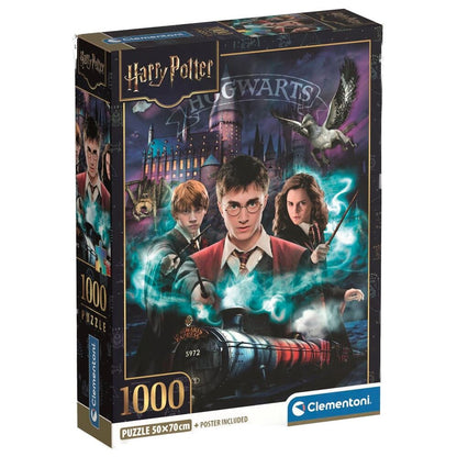 Puzzle Clementoni Harry Potter de 1000 piezas con Hogwarts y el Hogwarts Express