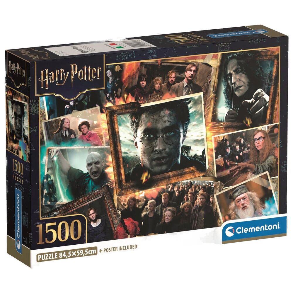 Puzzle Clementoni de Harry Potter de 1500 piezas con collage de personajes