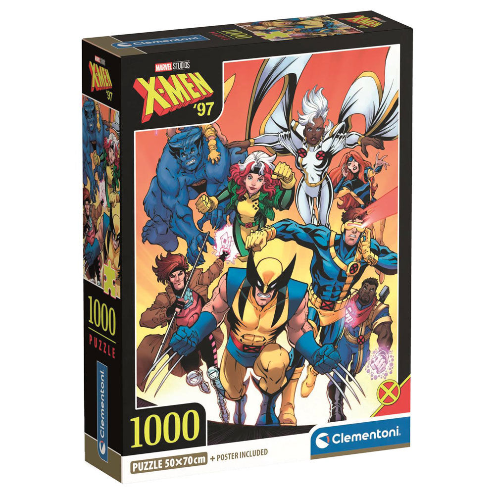 Puzzle Clementoni Marvel X-Men ’97 de 1000 piezas con ilustración de los X-Men