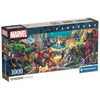 Puzzle panorámico Clementoni Marvel de 1000 piezas con héroes y villanos
