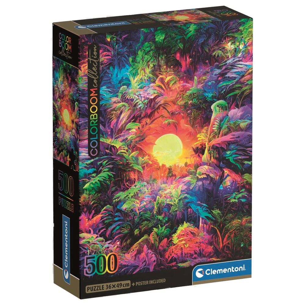 Puzzle Clementoni Color Boom de jungla tropical al amanecer