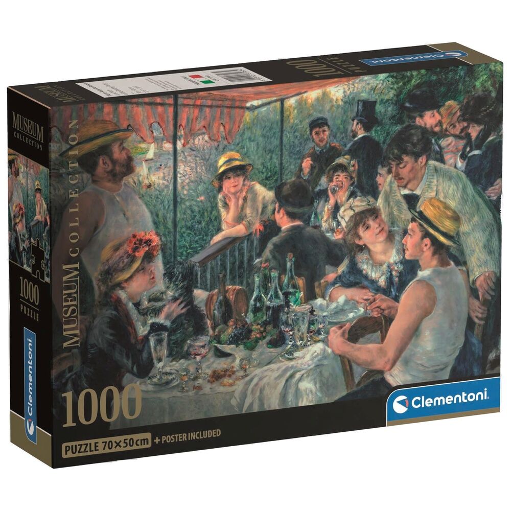 Puzzle Clementoni de Renoir con 1000 piezas y escena de reunión al aire libre