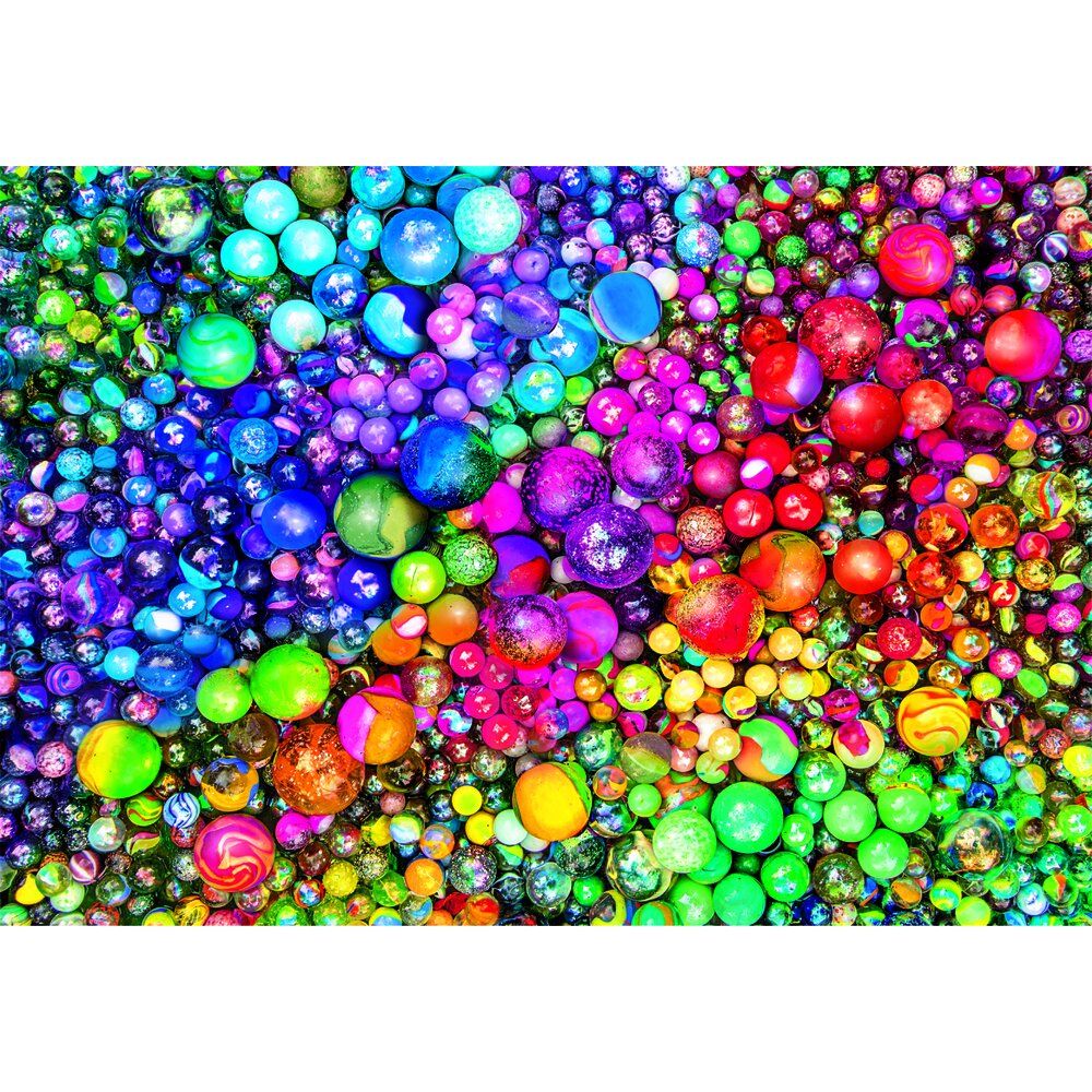 Puzzle Clementoni Marbles Color Boom de 1000 piezas con esferas multicolores - 2