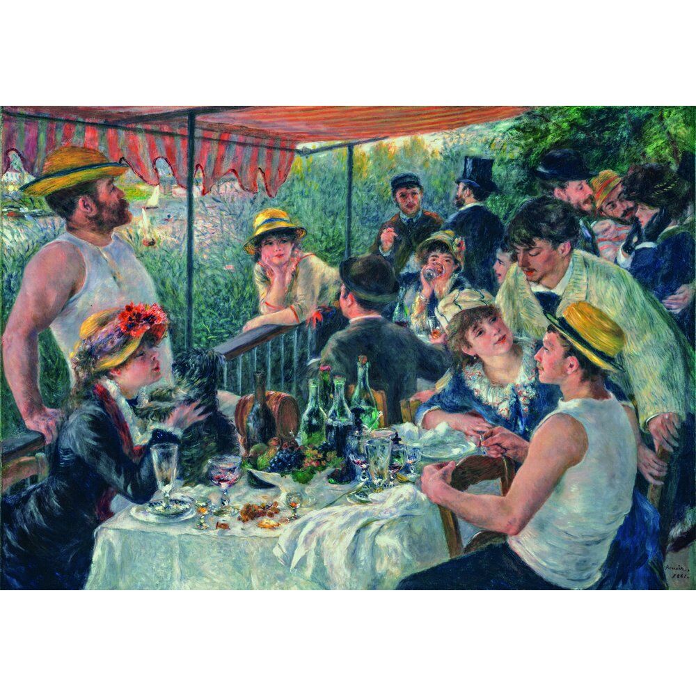 Puzzle Clementoni de Renoir con 1000 piezas y escena de reunión al aire libre - 2