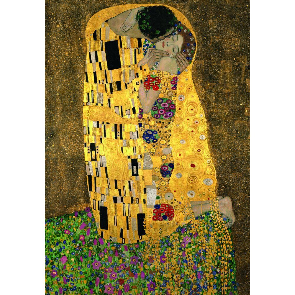 Caja del puzzle Clementoni The Kiss de Klimt de 1000 piezas - 2
