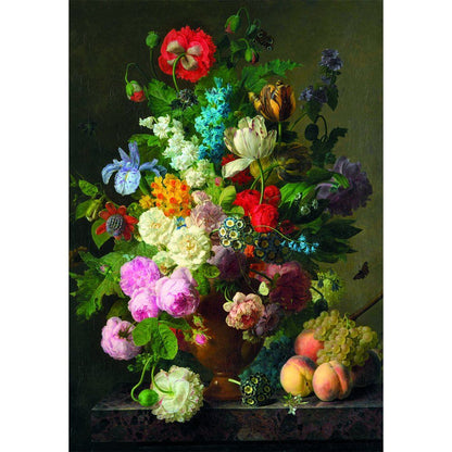 Puzzle Clementoni Bowl of Flowers Van Dael Museum de 1000 piezas - 2