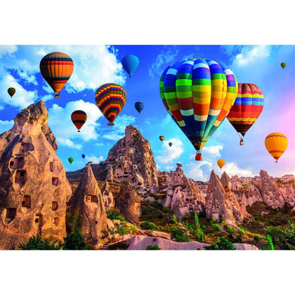 Puzzle Clementoni de globos aerostáticos sobre el paisaje de Capadocia - 2