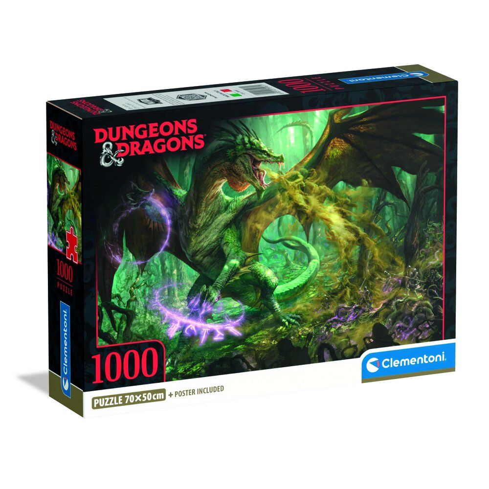 Puzzle Clementoni Dungeons & Dragons de 1000 piezas con dragones