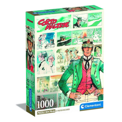 Caja del puzzle Clementoni de Corto Maltés de 1000 piezas