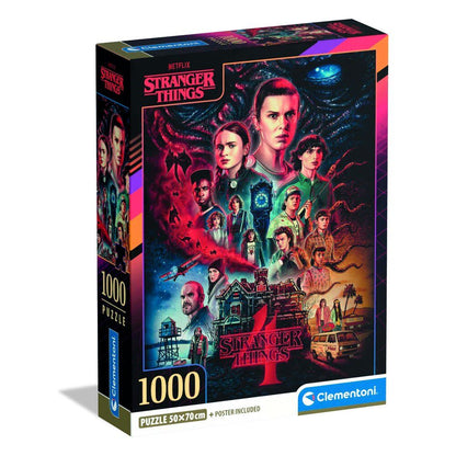 Puzzle Clementoni de 1000 piezas con ilustración de Stranger Things
