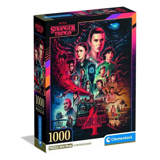 Puzzle Clementoni de 1000 piezas con ilustración de Stranger Things