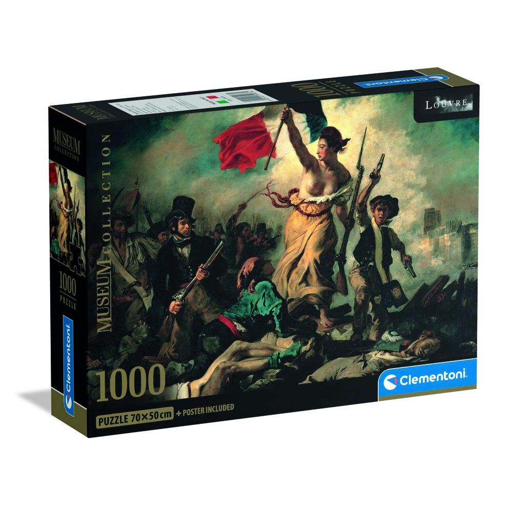 Puzzle Clementoni de 1000 piezas con La libertad guiando al pueblo de Delacroix