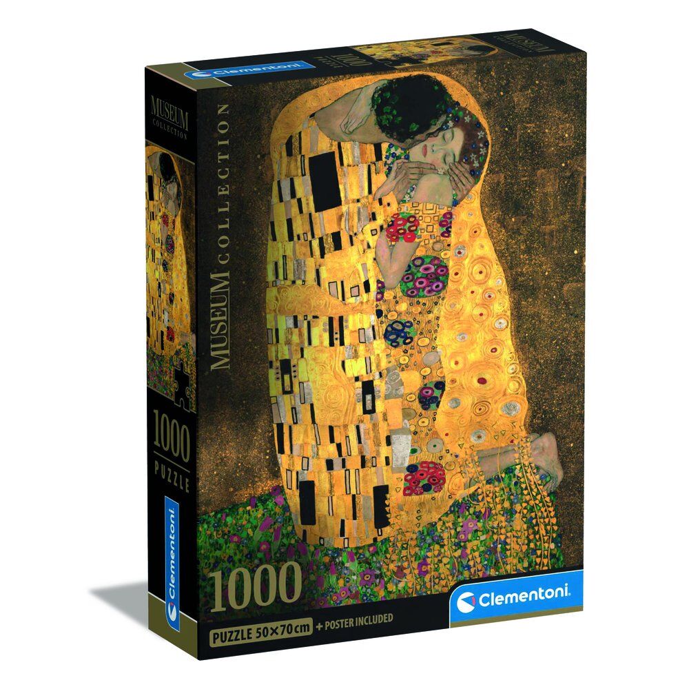 Caja del puzzle Clementoni The Kiss de Klimt de 1000 piezas