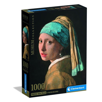 Puzzle Clementoni de 1000 piezas con Girl with Pearl Earring de Vermeer