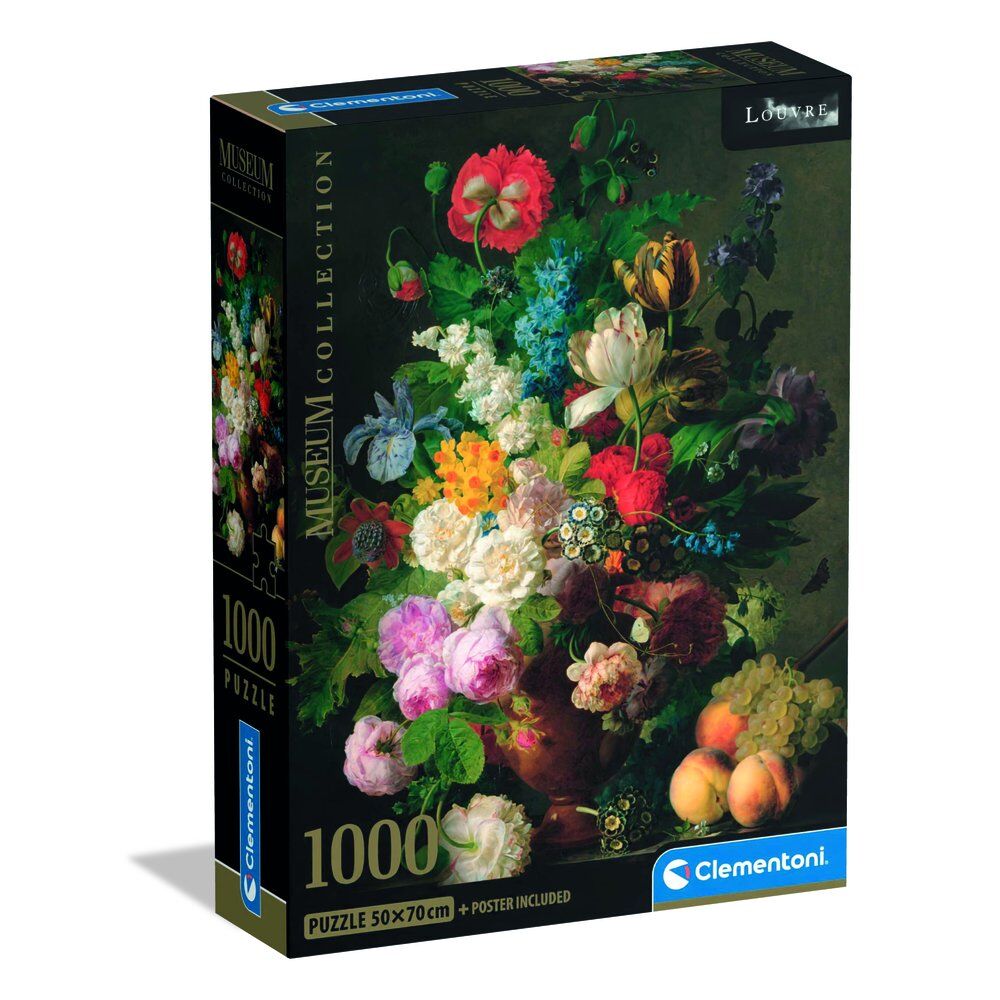 Puzzle Clementoni Bowl of Flowers Van Dael Museum de 1000 piezas