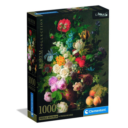 Puzzle Clementoni Bowl of Flowers Van Dael Museum de 1000 piezas