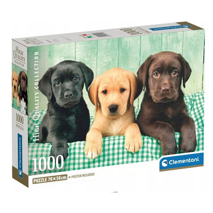 Puzzle Clementoni de 1000 piezas con tres cachorros
