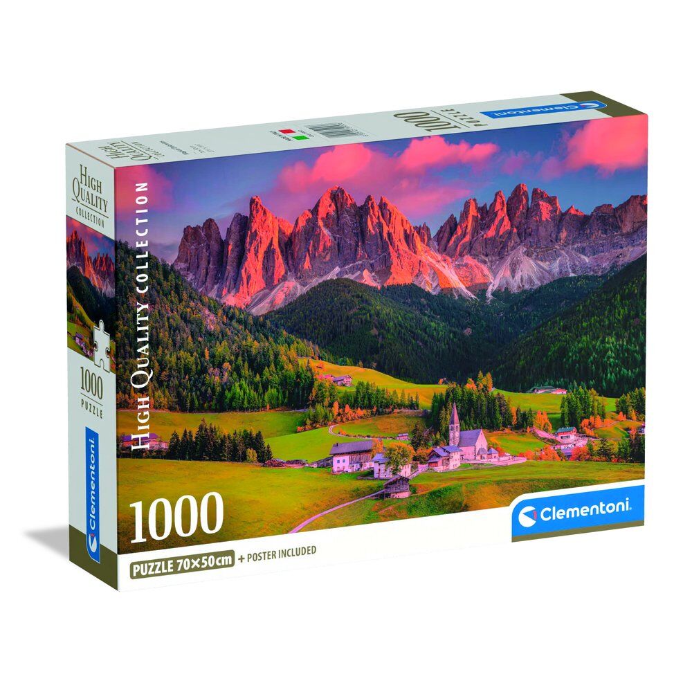 Puzzle Clementoni Magical Dolomites de 1000 piezas con paisaje de las Dolomitas