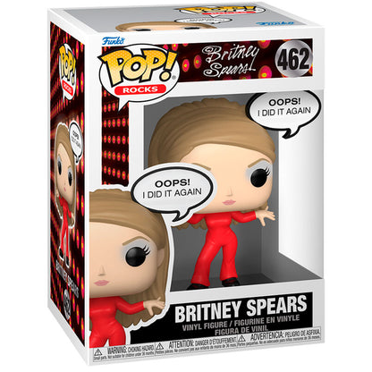 Figura Funko POP de Britney Spears con conjunto rojo y bocadillo Oops! I Did It Again - 2