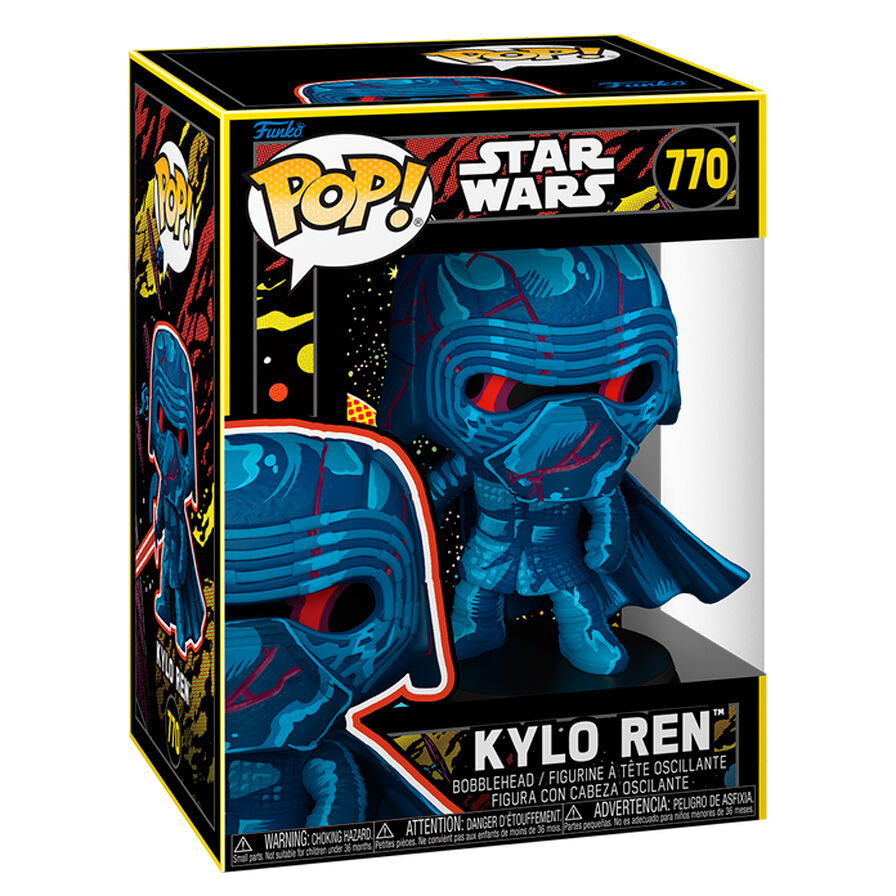Figura Funko POP! Star Wars Retro de Kylo Ren con espada láser roja - 2