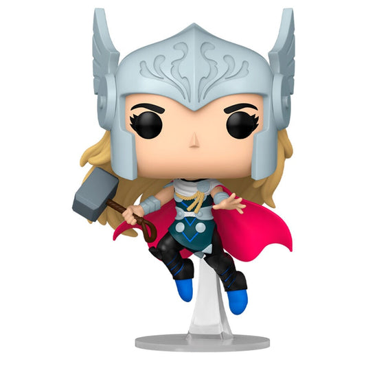 Figura Funko POP! Marvel Thorgwen con martillo y capa roja