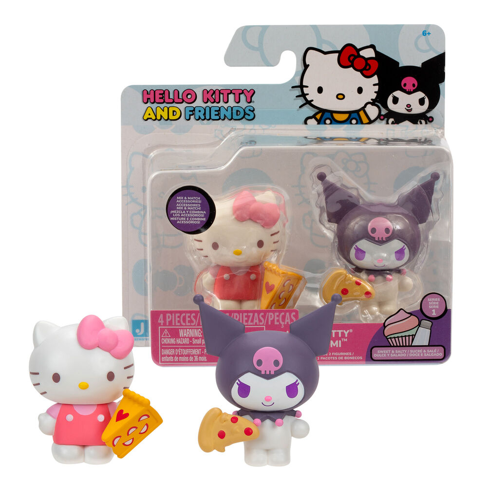 Blíster surtido FAMOSA con dos figuras de Hello Kitty y Friends de 5 cm - 6