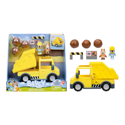 Camión volquete amarillo de Bluey con figuras, rocas y señales - 2
