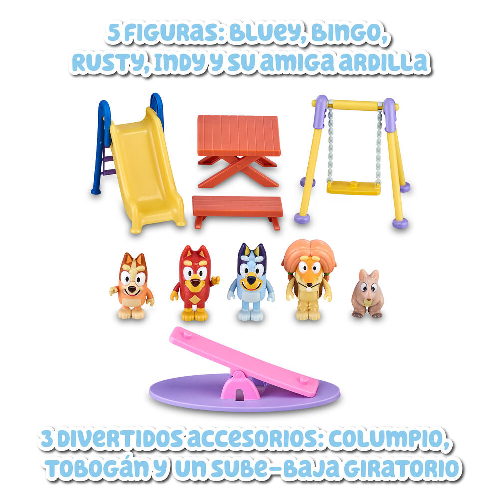 Playset Bluey de FAMOSA con figuras, columpio, tobogán y balancín - 2