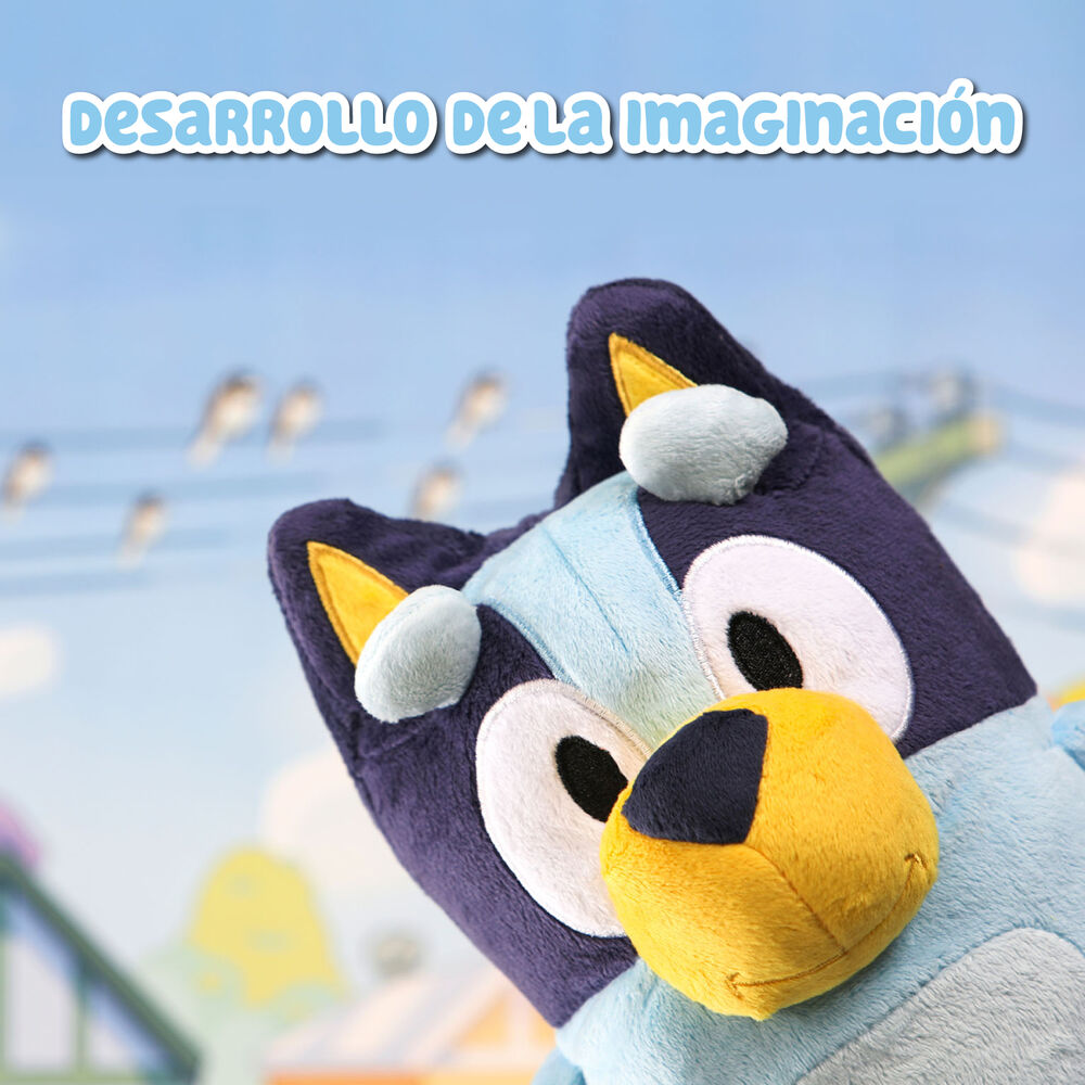 Peluche parlante de Bluey de 25 cm en tonos azules - 5