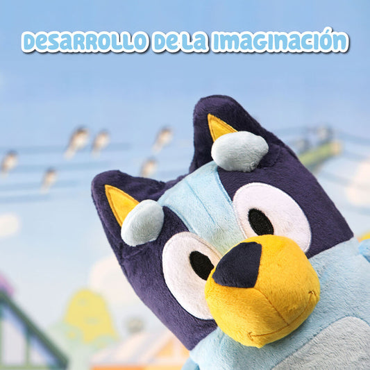 Peluche parlante de Bluey de 25 cm en tonos azules - 5