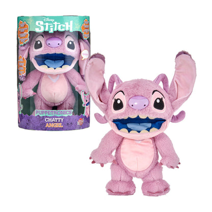 Peluche electrónico rosa Angel Stitch Disney de FAMOSA