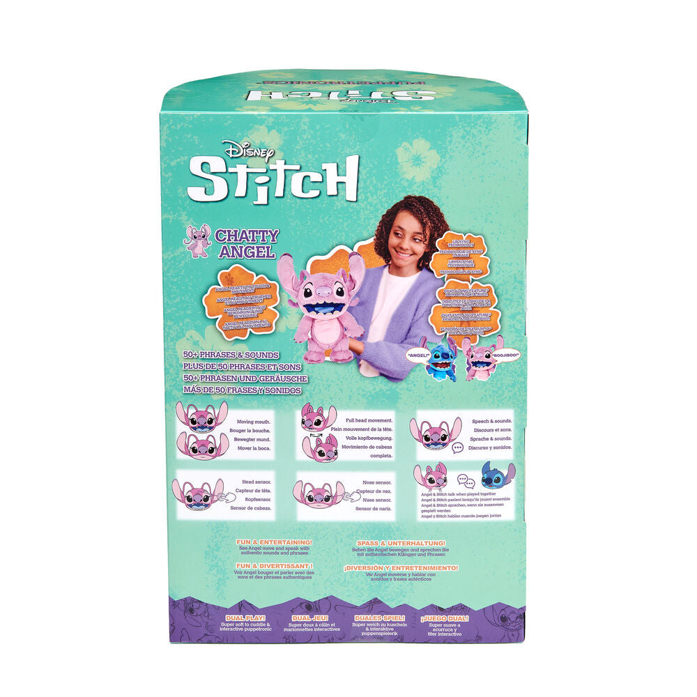 Peluche electrónico rosa Angel Stitch Disney de FAMOSA - 9