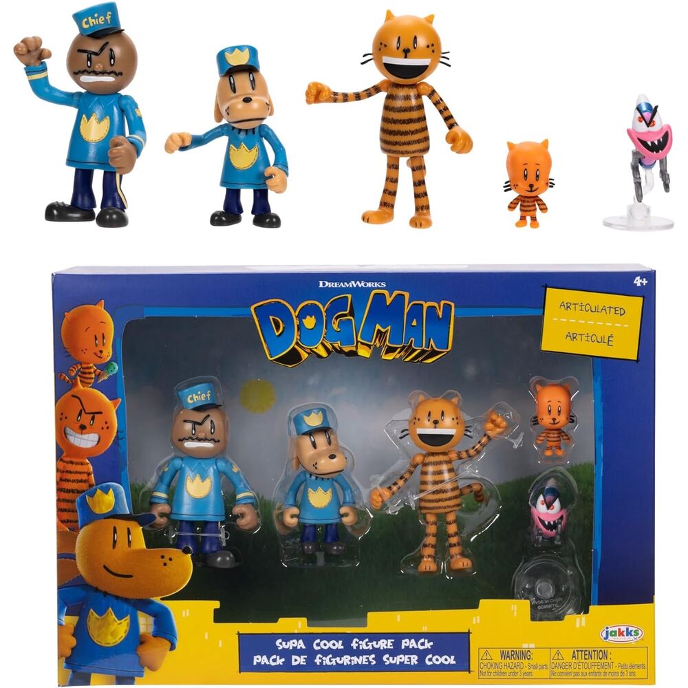 Pack de cinco figuras de Policán de 6 cm