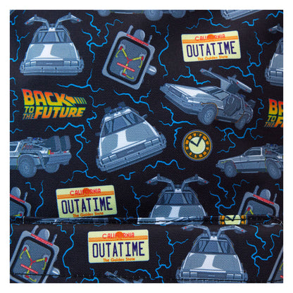Mochila Loungefly de nylon de Regreso al Futuro con estampado del DeLorean - 4