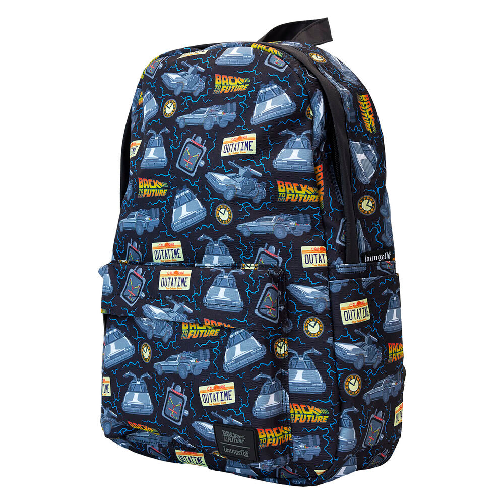 Mochila Loungefly de nylon de Regreso al Futuro con estampado del DeLorean - 6