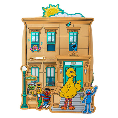 Mochila Loungefly de Barrio Sésamo con personajes de Sesame Street