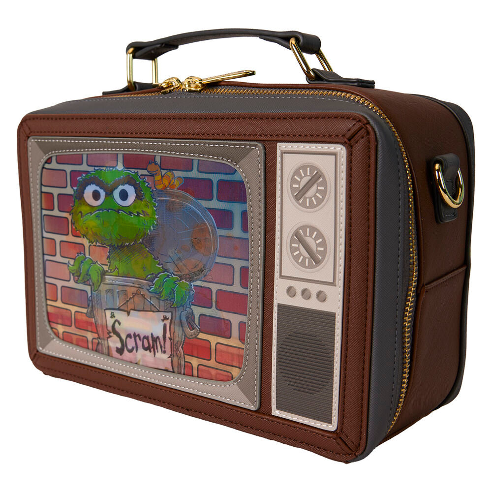 Bolso bandolera Loungefly de Barrio Sésamo con diseño de televisión retro - 6