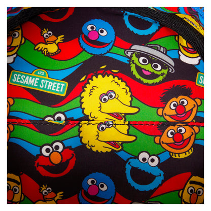 Bolso bandolera Loungefly de Barrio Sésamo con diseño de televisión retro - 9