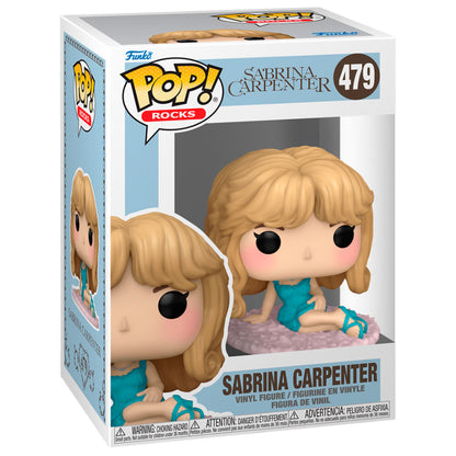 Figura Funko POP! de Sabrina Carpenter sentada con conjunto turquesa - 2