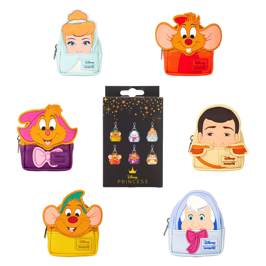 Llavero mini mochila Mystery Disney Cenicienta Loungefly surtido