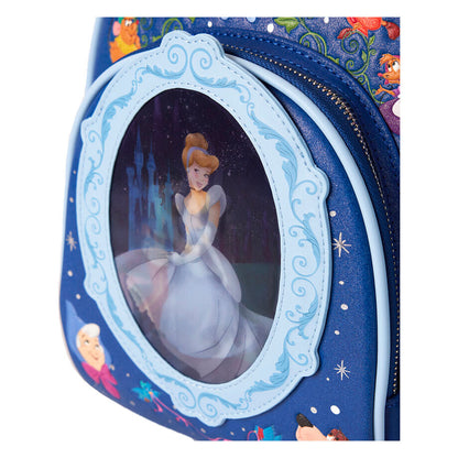 Mochila Loungefly azul de La Cenicienta Disney con diseño lenticular - 6