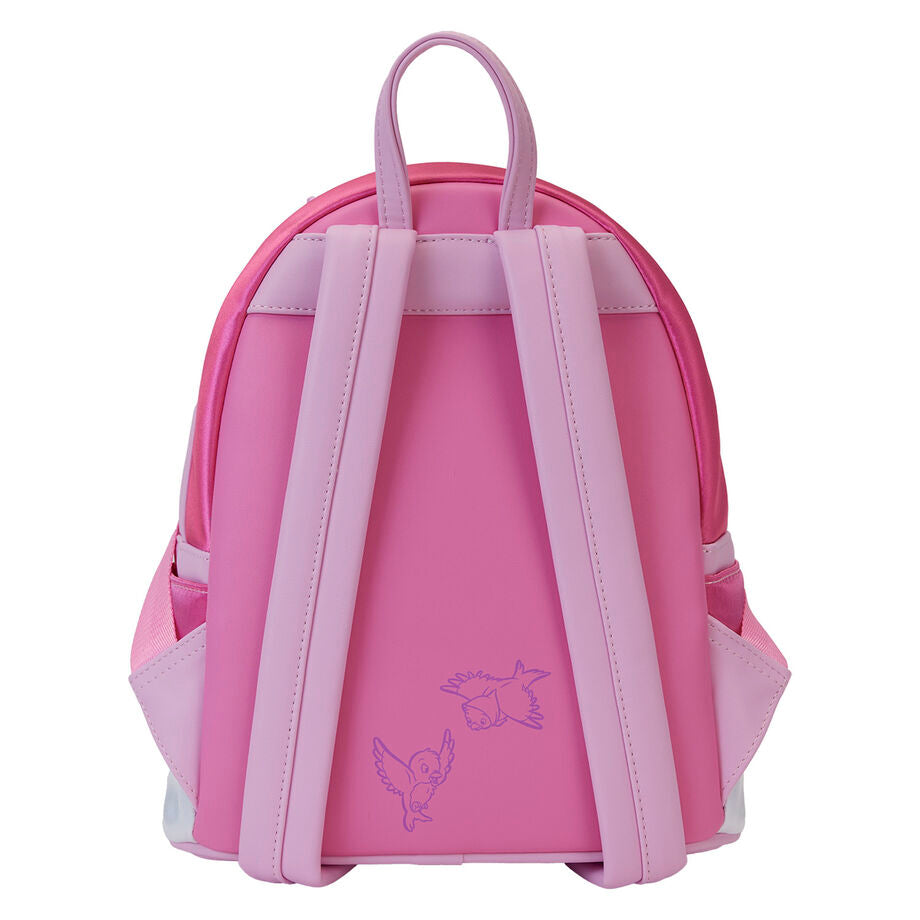 Mochila rosa Loungefly de La Cenicienta con lazos 3D - 4
