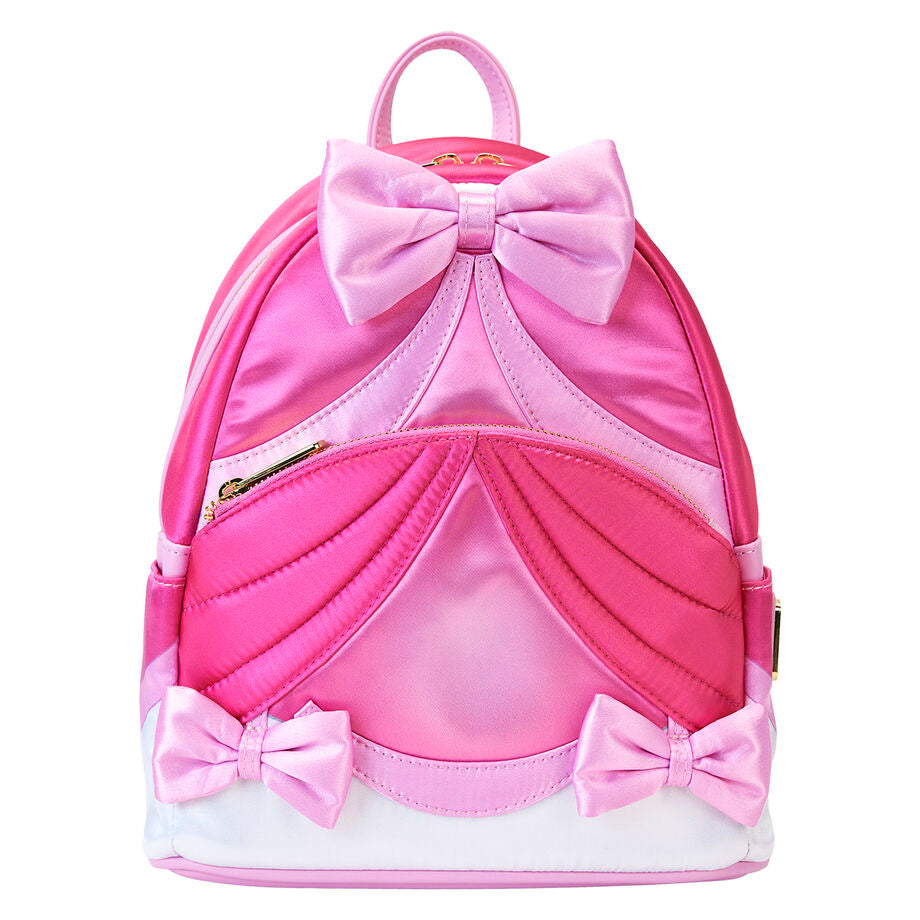 Mochila rosa Loungefly de La Cenicienta con lazos 3D