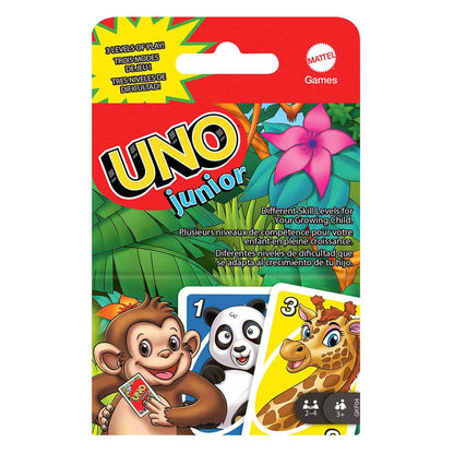 Juego de cartas UNO Junior de MATTEL con ilustraciones de animales