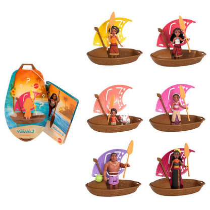 Muñeca sorpresa de Vaiana Moana 2 con canoa y vela
