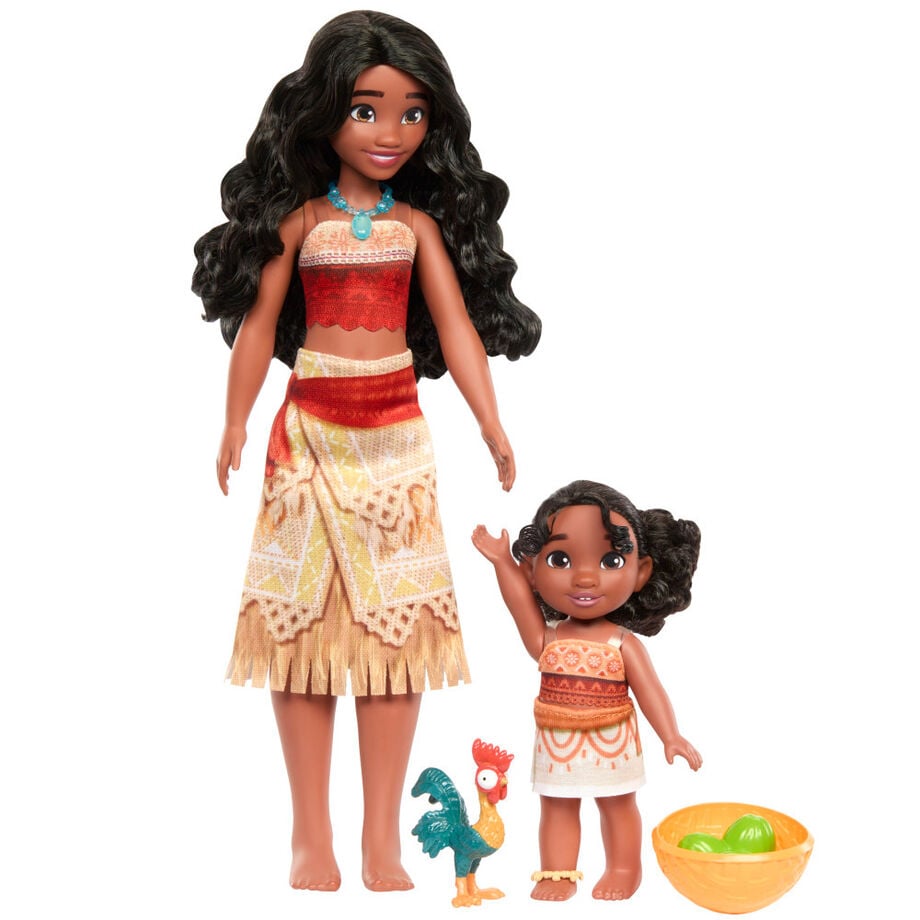 Set de muñecas Vaiana y Simea con Heihei y accesorios - 2