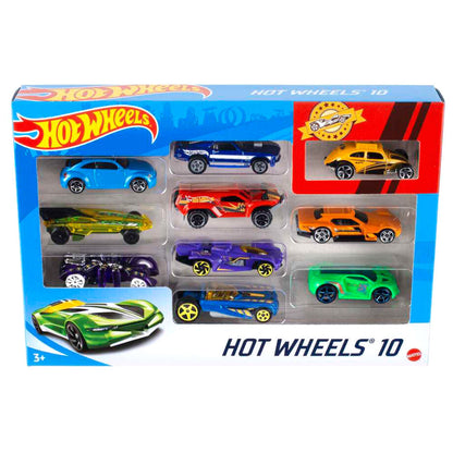Blíster Hot Wheels con 10 coches a escala 1:64 - 2