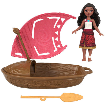 Muñeca sorpresa de Vaiana Moana 2 con canoa y vela - 4