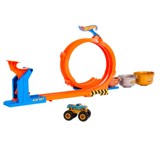 Pista Hot Wheels Monster Trucks Trofeo del Desafío Bigfoot con vehículo - 4