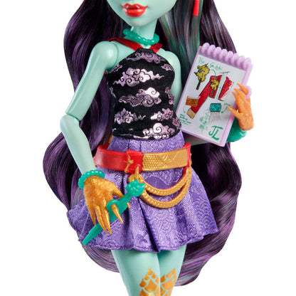 Muñeca Jinafire Long Monster High con mascota y accesorios - 5